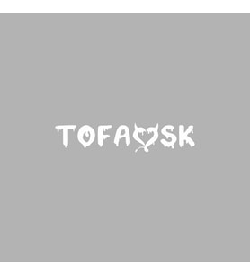 Tofaşk Araba Sticker siyah 19x4 CM (Beyaz)