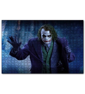 Cakapuzzle Heath Ledger Joker Ceket Aksesuarı Pimi Görseli  Puzzle Yapboz MDF (Ahşap) (500 Parça)
