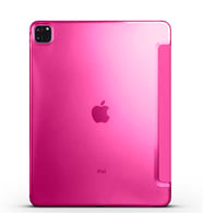 Apple iPad Pro 12.9 2021 (5.Nesil) Smart Cover Standlı 1-1 Kılıf (Pembe)