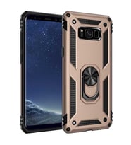 Samsung Galaxy S8 Plus Kılıf Yüzüklü Zırh Tank Vega (Gold)