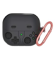 Microsonic Samsung Galaxy Buds 3 Pro Kılıf Cartoon Figürlü Silikon Retro Gameboy Yeşil (Siyah)