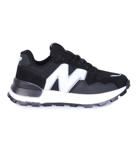Mp 242-2091Zn Günlük Yürüyüş Kadın Sneaker Ayakkabı (Siyah)
