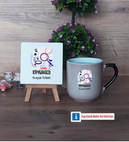 Kimyager Dekoratif Taş, Kupa Bardak Kırmızı Hediye (Model 9)