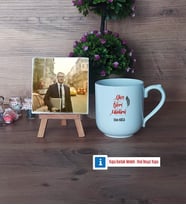 Yazı İşleri Müdürü Fotoğraflı Dekoratif Taş, Kupa Bardak Beyaz Hediye (Model 5)