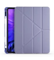 iPad 10.2 (8.Nesil) Kılıf Zore Kalem Bölmeli Standlı Tam Uyumlu (Mor)