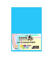 Renkli A-4 Fotokopi Kağıdı 25 li 1 Paket Artlantis Fotokopi Renkli A4 Kağıdı (Mavi)