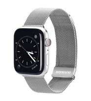 Dux Ducis Apple Watch 38/40/41MM için Milanese Premium Milano Loop Kayış Kordon (Gümüş)