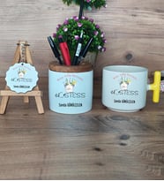 Hostes Hediye Sepeti Kupa Bardak T Kulplu, Kalemlik ve Anahtarlık Hostese Hediye (Model 5)