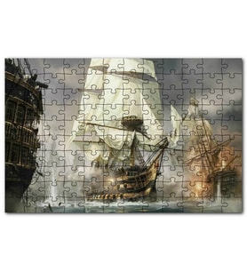 Cakapuzzle Korsan Savaş Gemisi Görseli Puzzle Yapboz MDF (Ahşap) (1000 Parça)