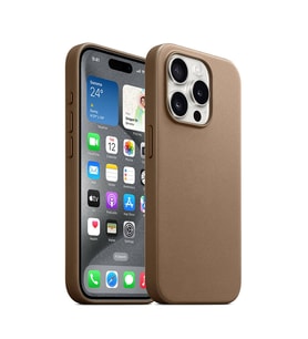 iPhone 15 Pro Kılıf Mikro Fiber Optimal Kılıf (Kahverengi)
