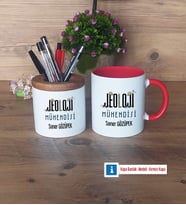 Jeoloji Mühendisi Kalemlik, Kupa Bardak T Kişiye Özel Hediye (Model 5)