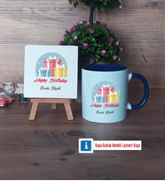 Doğum Günü Hediyesi Dekoratif Taş, Kupa Bardak Kırmızı Hediye (Model 2)