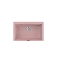 POLEX Cristalüx Granit Evye P-X76 Tezgah Altı Ve Tezgah Üstü Mutfak Evyesi 75x50cm (Pembe)