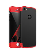 Microsonic Apple iPhone SE Kılıf Double Dip 360 Protective (Kırmızı)