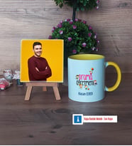 Drama Öğretmeni Fotoğraflı Dekoratif Taş, Kupa Bardak Beyaz Hediye (Model 7)