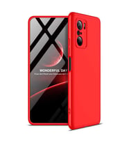 Xiaomi Poco F3 Kılıf Zore Ays Full Koruma Kılıf (Kırmızı)