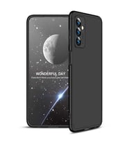 Samsung Galaxy M23 Kılıf 3 Parça Slim Sert Silikon Kapak AYS (Siyah)