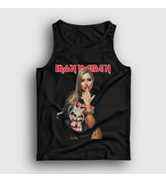 Presmono Unisex Beyaz Finger Metal Müzik Iron Maiden Atlet 497360tt (Siyah)