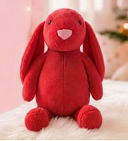 Uyku Arkadaşım Uzun Kulak Bunny Peluş Tavşan 65 cm (Nar Çiçeği)
