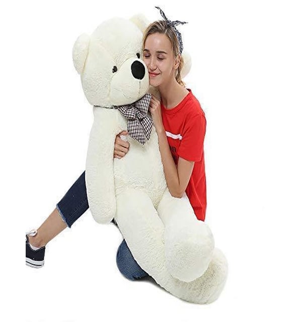 Kuki Oyuncak 95cm Sevimli Peluş Oyuncak Ayı (Beyaz)
