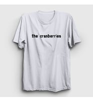 Presmono Unisex Sarı Logo The Cranberries T-Shirt 173993tt (Beyaz)