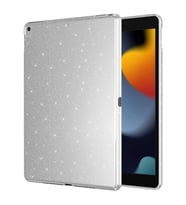 Apple iPad 9. Nesil 10.2 Kılıf Işıltılı Parlak Görünüm Koton Case A2602 A2603 A2 (Gümüş)