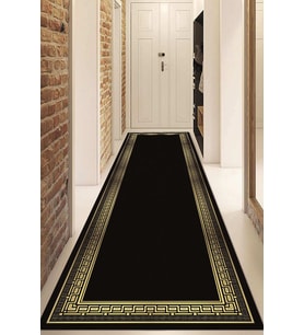 Dijital Baskılı Kaymaz Taban Yıkanabilir Modern Yolluk Ve Koridor Halısı NDU-SD-530 (Gold)