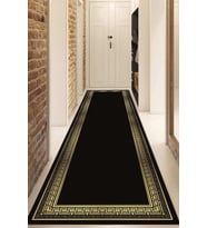 Dijital Baskılı Kaymaz Taban Yıkanabilir Modern Yolluk Ve Koridor Halısı NDU-SD-530 (Gold)