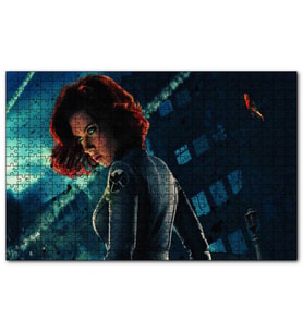 Cakapuzzle  Scarlett Johansson Profil  Puzzle Yapboz MDF (Ahşap) (500 Parça)