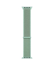 Microsonic Apple Watch Series 4 44mm Hasırlı Kordon Woven Sport Loop (Yeşil)