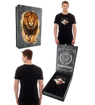 Galatasaray Orijinal Sıfır Yaka Siyah Gs İcardi T-Shirt Gs Aslan Baskılı Kutulu (Siyah)