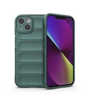 IPHONE 13 UYUMLU OPTİMUM LENS KORUMALI SİLİKON KILIF (Haki)