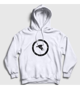 Presmono Unisex Beyaz Bird Katatonia Kapüşonlu Sweatshirt 89463tt (Beyaz)