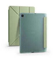Galaxy Tab A7 10.4 T500 2020 Kılıf Kalem Bölmeli Smart Cover Standlı Kapaklı (Açık Yeşil)