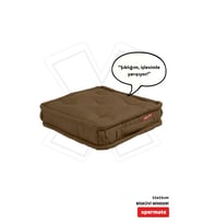 XPERMATE Bisküvi Minder Petek Önü Palet Üstü Minderi Fransız Minder Bank ve Bahçe Minderi 55x55x14 cm (Kahverengi)