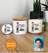 Kişiye Özel Karikatürlü Paramedik Hediye Seti T Kupa, Kalemlik, Anahtarlık Erkek Paramediğe Tıp Bayramı Hediyesi (Yeşil)