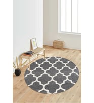 Dijital Baskılı Kaymaz Taban Yıkanabilir Yuvarlak Salon Halısı Koridor Halısı Paspas NDY-SD-511 (Çok Renkli)