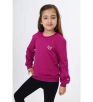 Toontoy Kız Çocuk Göğüsü TN Baskılı Sweatshirt (Mürdüm)