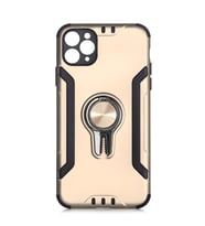 iPhone 11 Pro Kılıf Stand Olma Özellikli Araç Tutuculu Ko ko Kılıf (Gold)
