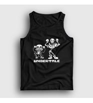Presmono Unisex Haki Sans Papyrus Undertale Atlet 32312tt (Siyah)
