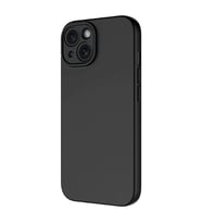 Vendas iPhone 15 Plus Uyumlu Kılıf Lansman Serisi Kadife İç Yüzeyli Yumuşak Dokulu Silikon Kapak (Siyah)