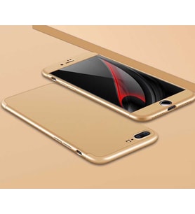 Apple iPhone 7 Plus Kılıf Zore Ays Full Koruma Kılıf (Gold)