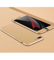 Apple iPhone 7 Plus Kılıf Zore Ays Full Koruma Kılıf (Gold)