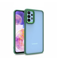Samsung Galaxy A23 Kılıf Case, Kamera Lens Korumalı Elektroplatin Kaplama Sert PC Koruyucu Colourful Platinum Serisi (Yeşil)