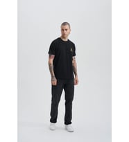 Smart Devil Erkek Nakış T-Shirt (Siyah)