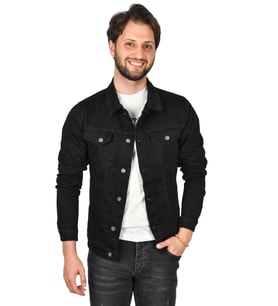 DeepSEA  Erkek  Lazer Kesim Slim Fit Likralı Kot Mont 2201007 (Koyu Lacivert)