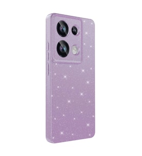 Vendas Xiaomi Redmi Note 13 Pro 4G Kılıf Kamera Korumalı Simli Lüks Zore Koton Kapak (Lila)