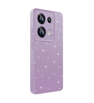 Vendas Xiaomi Redmi Note 13 Pro 4G Kılıf Kamera Korumalı Simli Lüks Zore Koton Kapak (Lila)