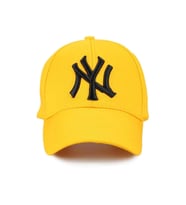 Unisex NY Nakışlı Kep Şapka (Sarı)