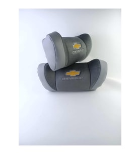 CHEVROLET OTO İKİLİ BOYUN YASTIĞI (Gri)
